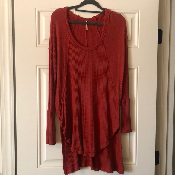 Free People Orange Tunic - Picture 1 of 4